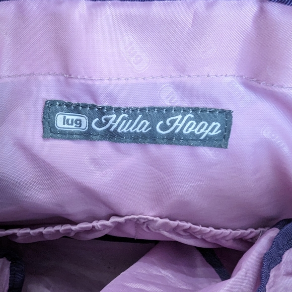 Lug Hula Hoop Diaper Tote Bag. Purple. 15x 12 x 4 - Picture 8 of 14
